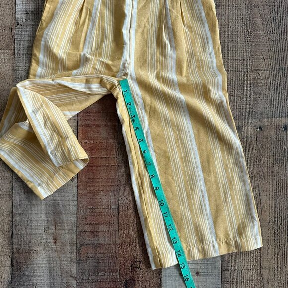 Tommy Bahama Girls Size 4T Yellow and White Striped Jumpsuit Overall Romper - Picture 4 of 10